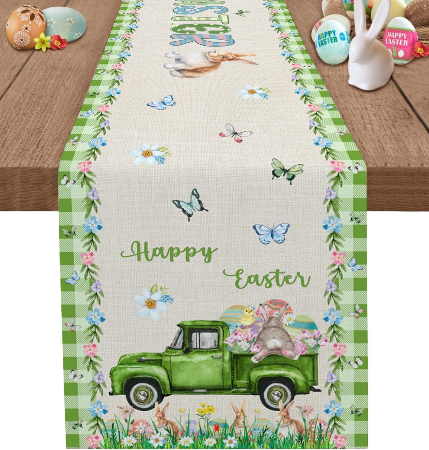 Easter Decoration Linen Tablecloth