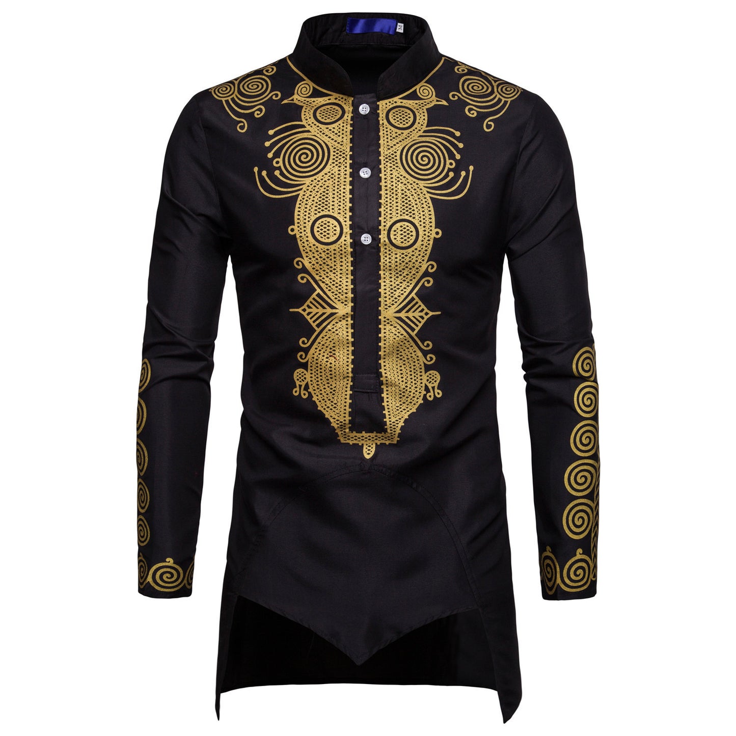 Mens Fashion Long Pullover Shirts