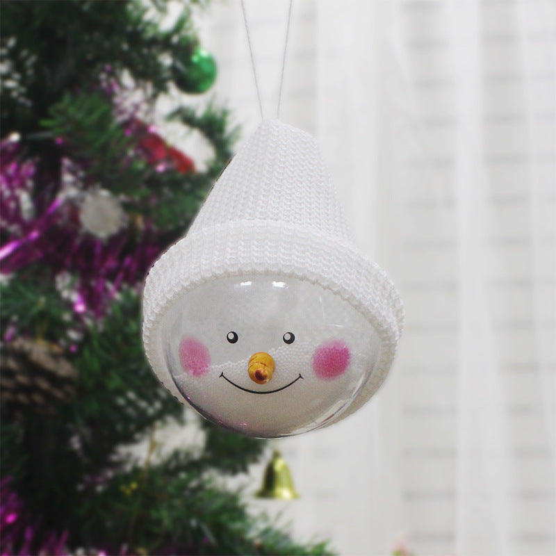 Christmas Snowman Plastic Ball