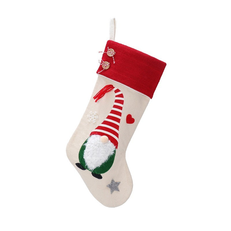 Christmas Gnome Doll Stocking