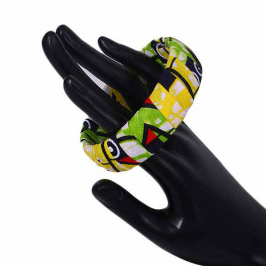 Ethnic Style Bangle Bracelet, Ankara Jewelry