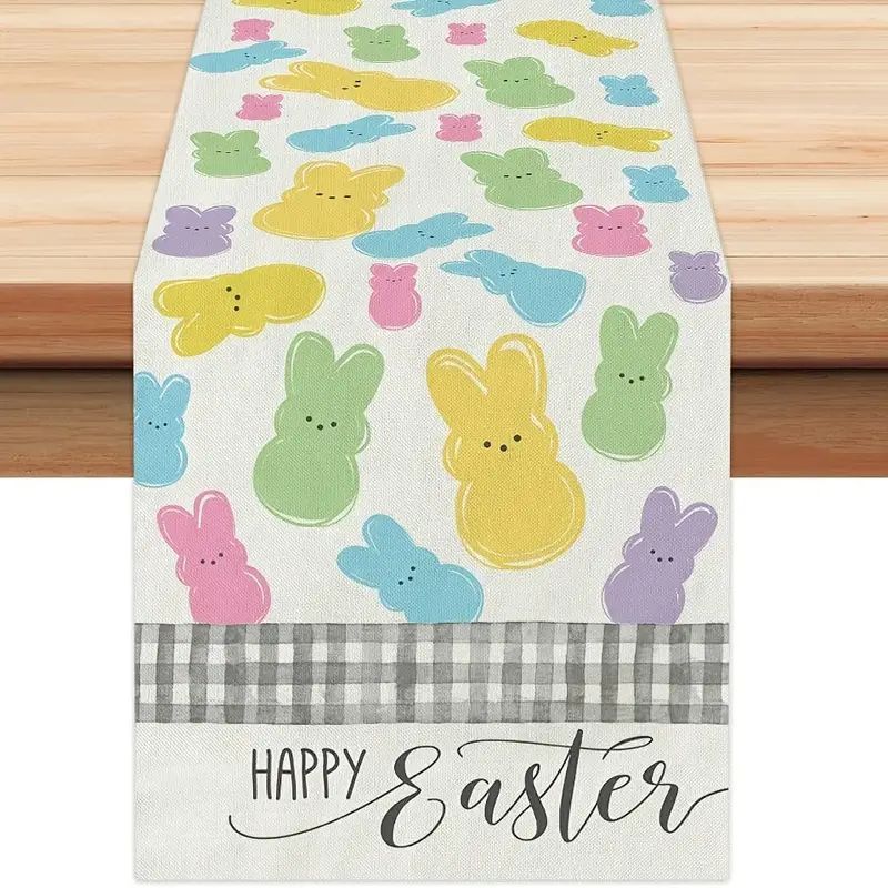 Easter Decoration Linen Tablecloth