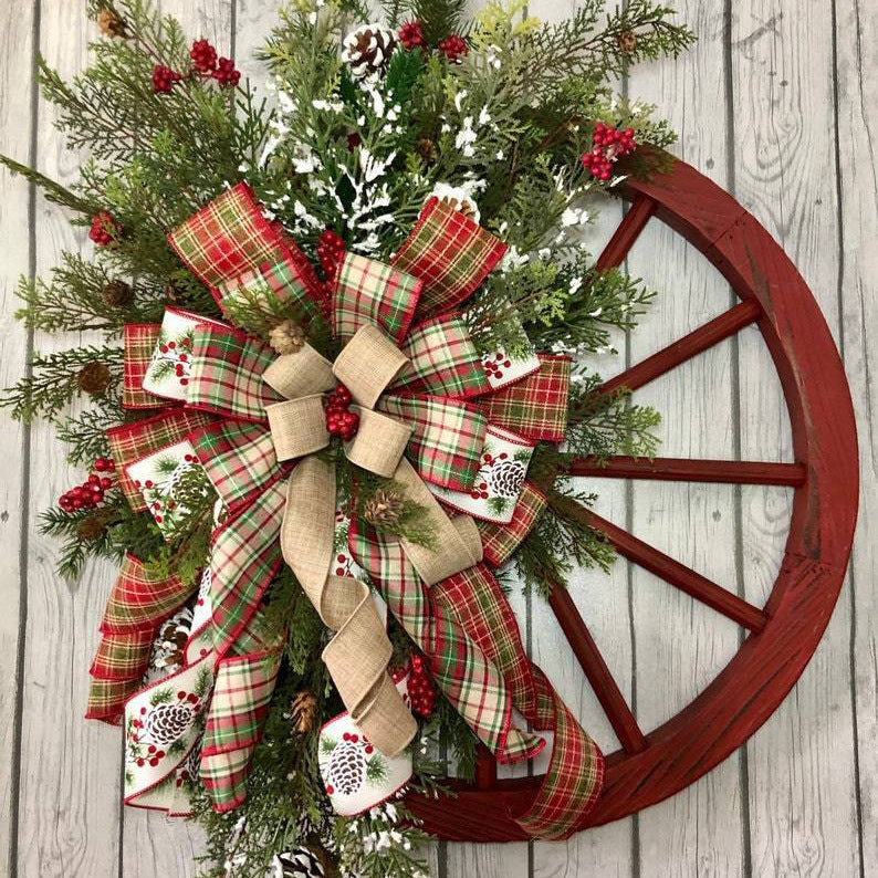 Christmas Jumbo Wreath and Stair Ornament