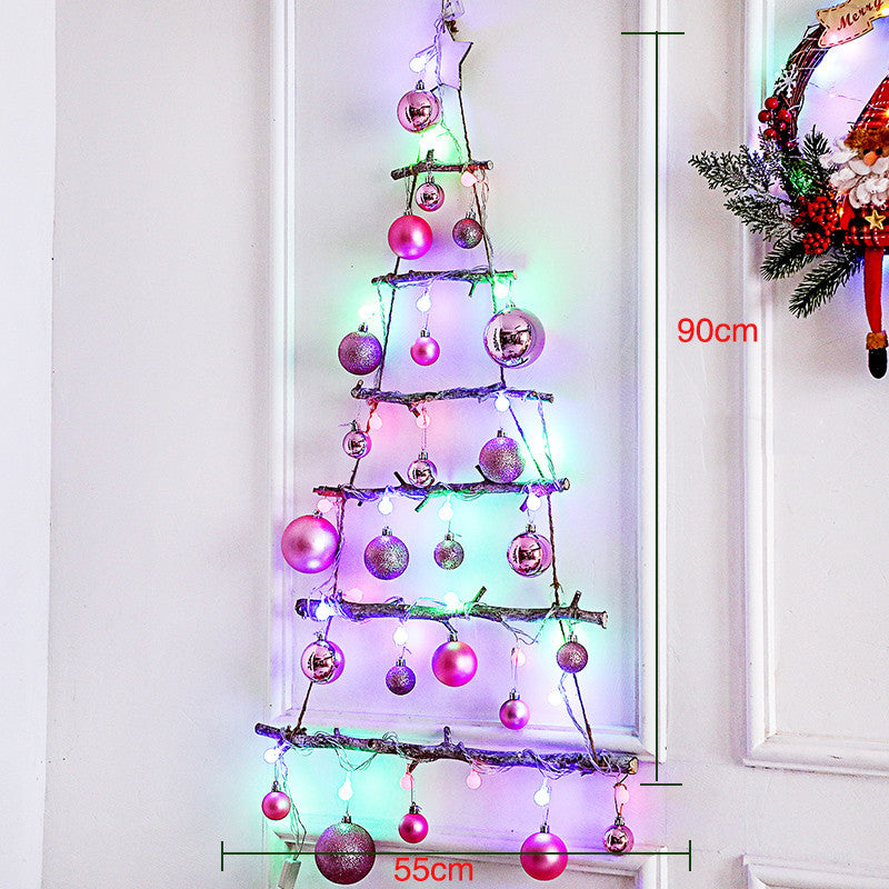 Creative Christmas Wall Decoration With Lights