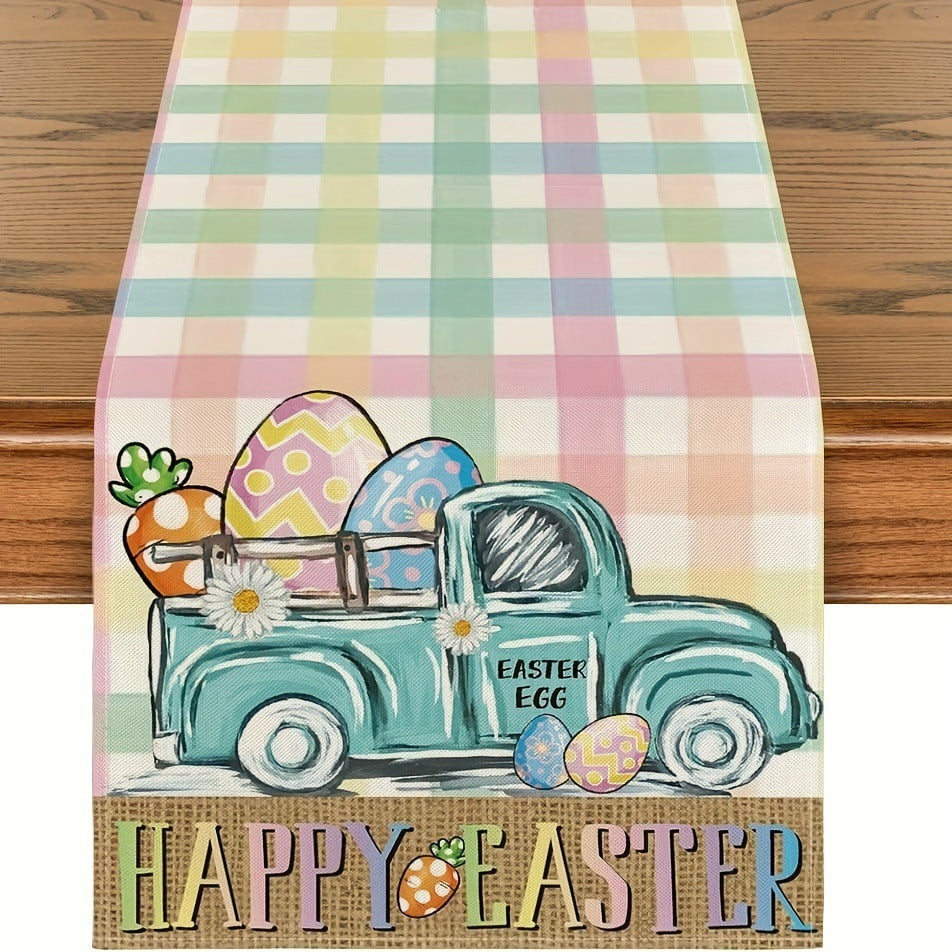 Easter Decoration Linen Tablecloth