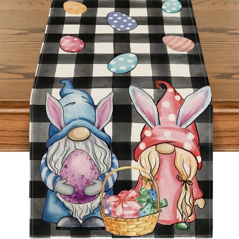 Easter Decoration Linen Tablecloth