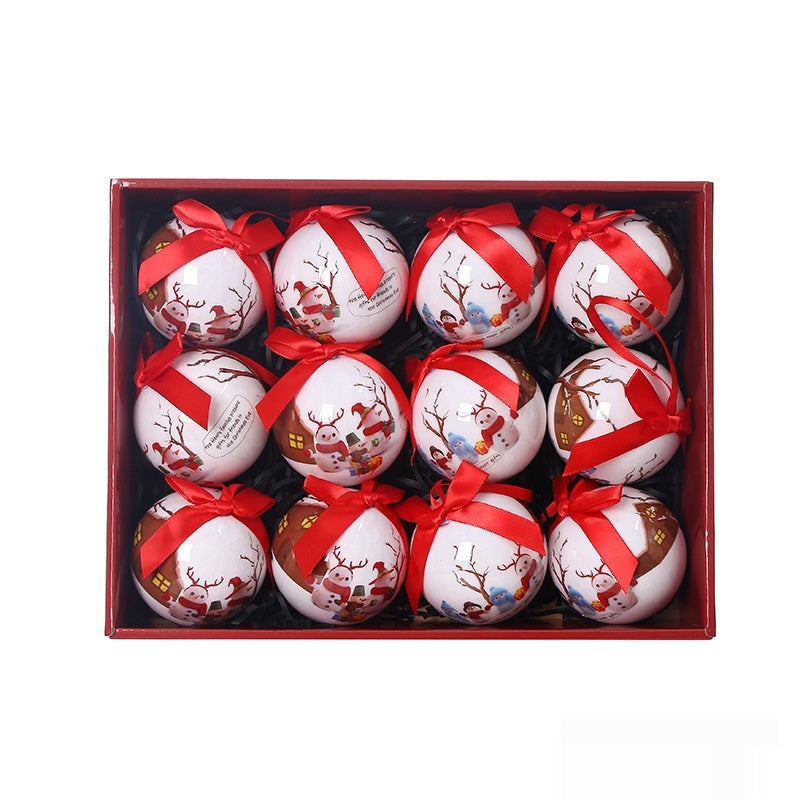 Christmas Tree Print Ornaments Box Set