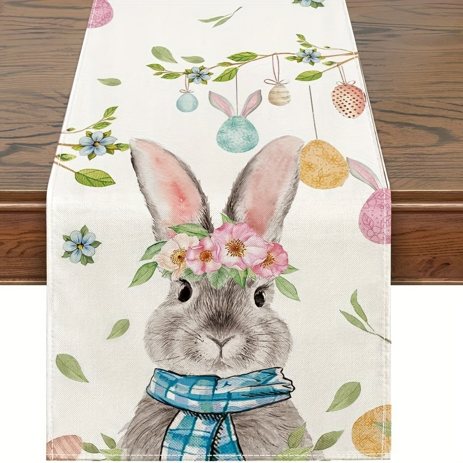 Easter Decoration Linen Tablecloth