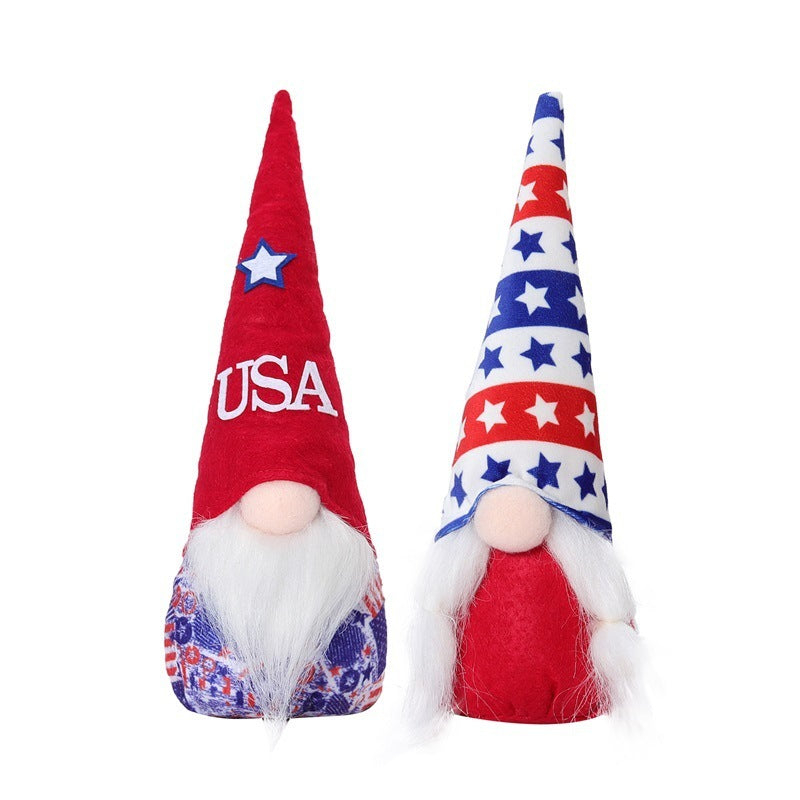 Independence Day Faceless Gnome Doll