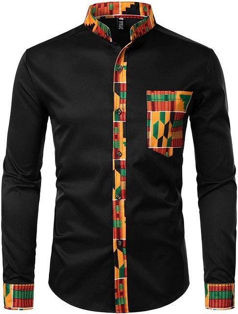 Men's Tribal Graphic Printed Shirt