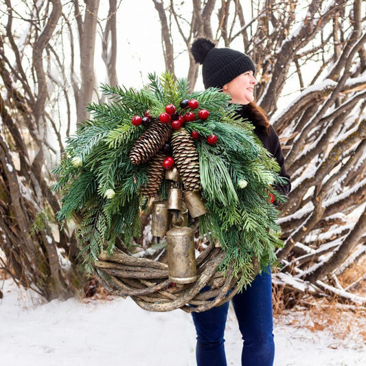 Christmas Jumbo Wreath and Stair Ornament