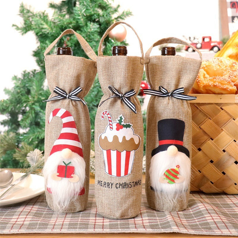 Christmas Themed Bottle Covers