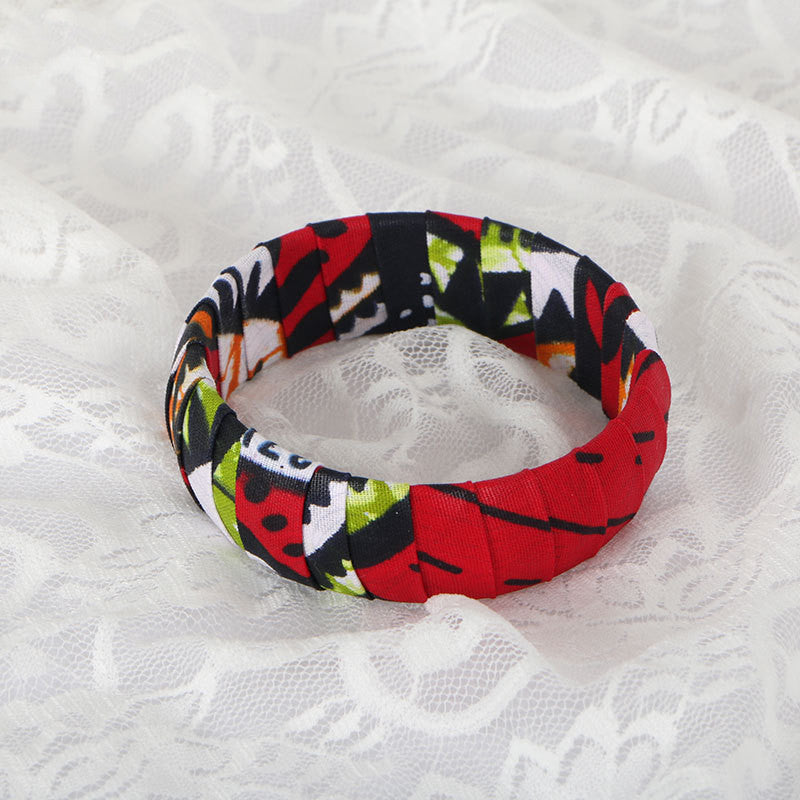 Ethnic Style Bangle Bracelet, Ankara Jewelry