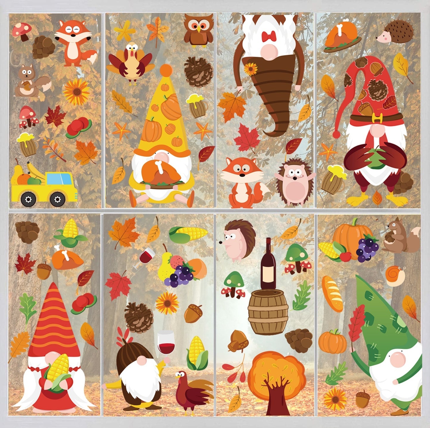 Thanksgiving/ Fall Sticker Decorations