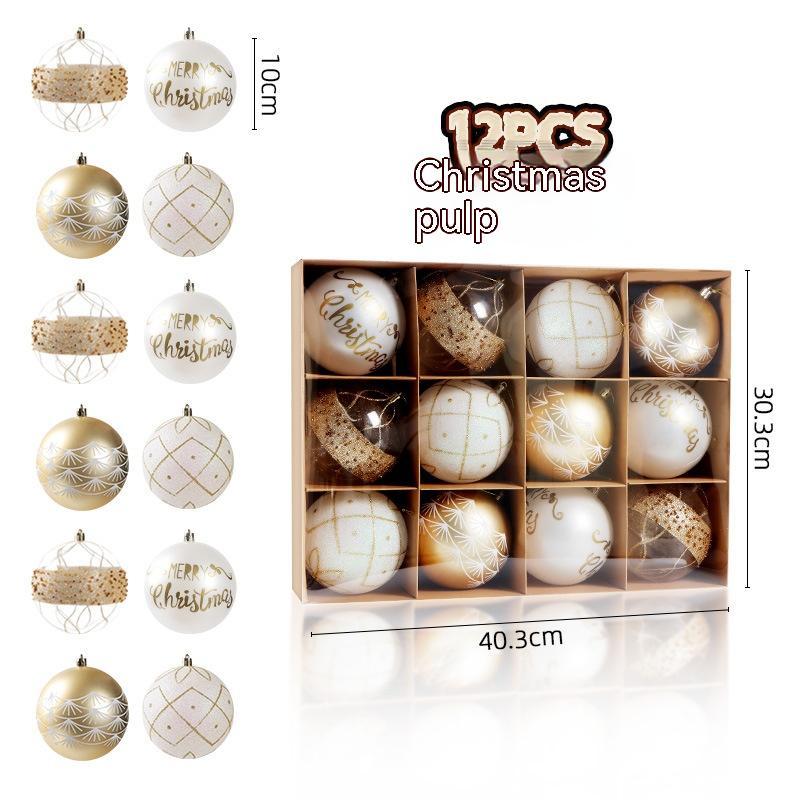 Decorative Christmas Ornament Box-12 Pack