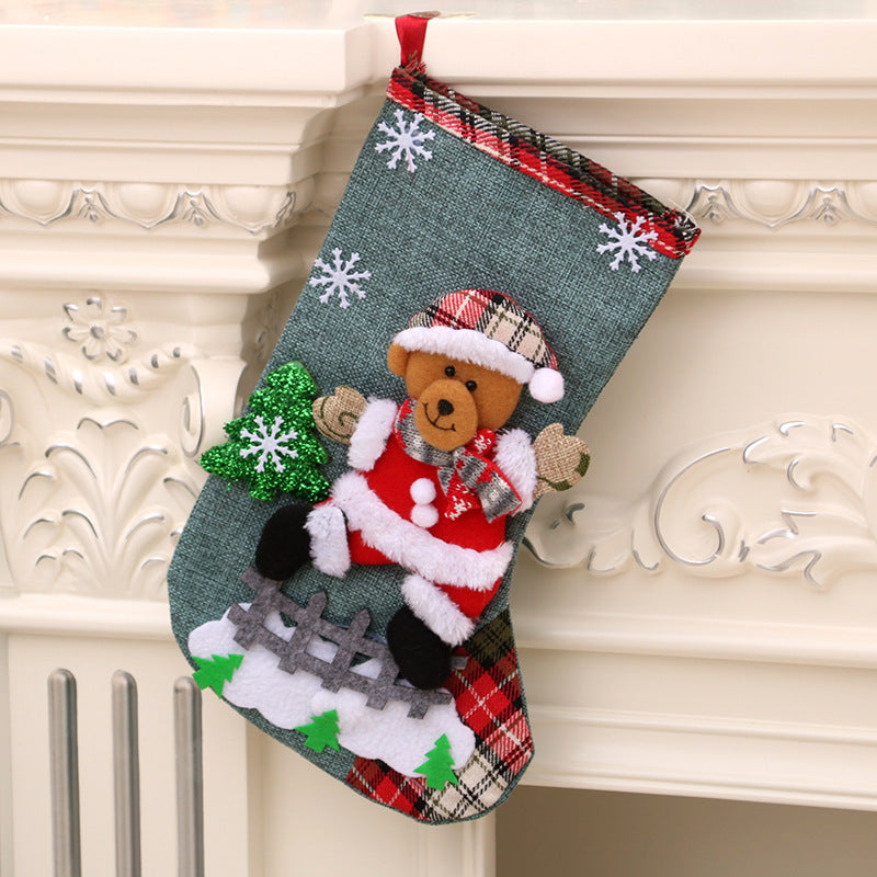 Christmas Decorations Mini Christmas Themed Stockings