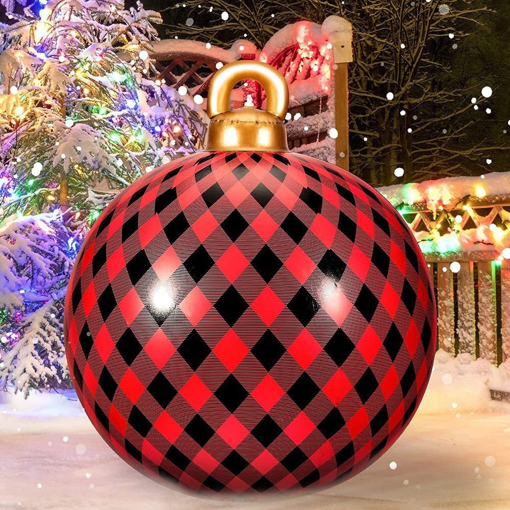 Christmas Themed Inflatable Ornament Ball