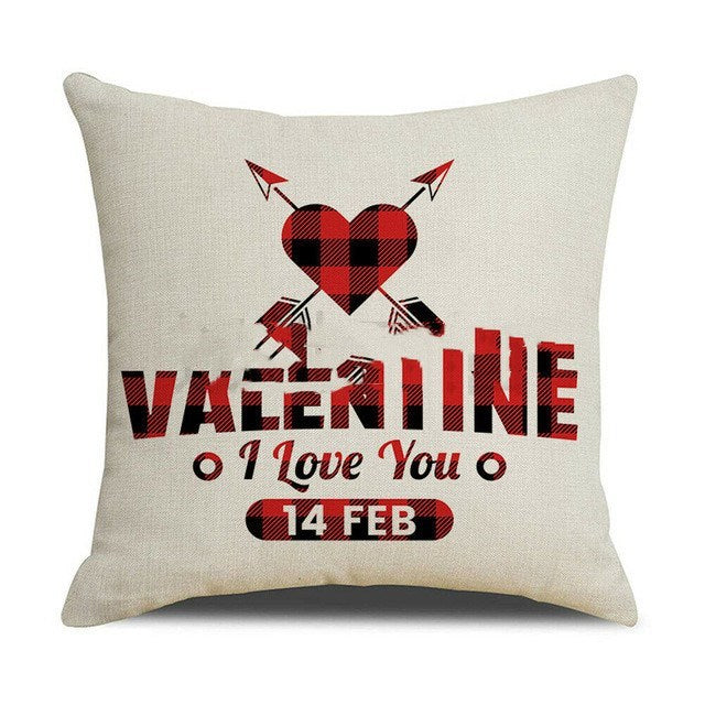 Valentines Day Themed Pillowcase Cover