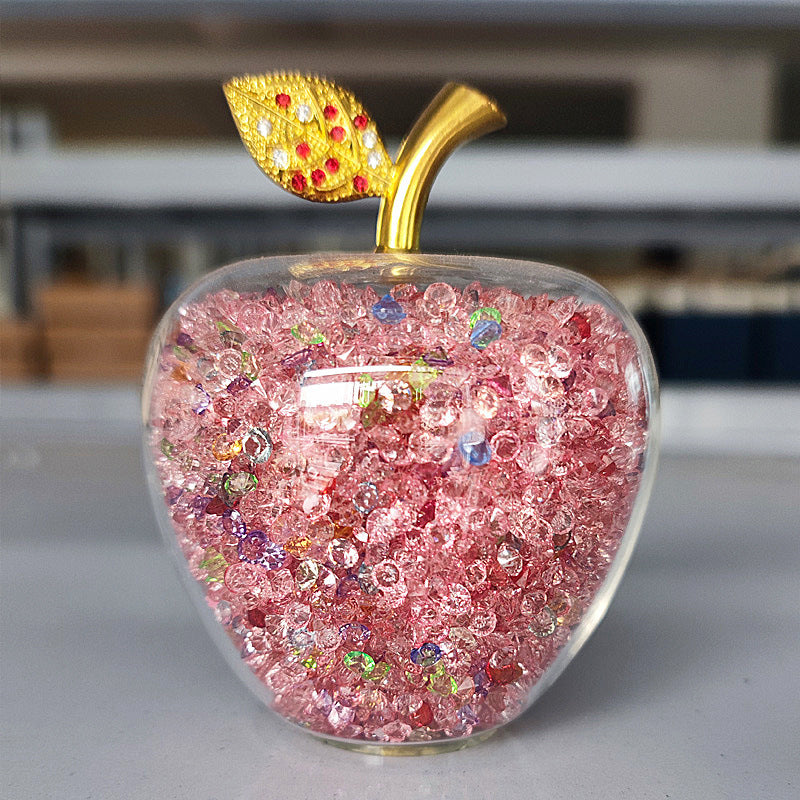 Diamond Crystal Apple Decorations