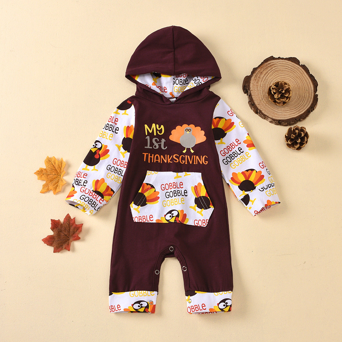 Baby Girl Thanksgiving Long Sleeve Hoodie