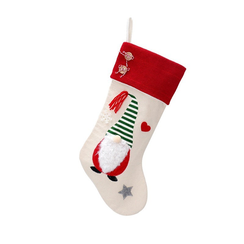 Christmas Gnome Doll Stocking