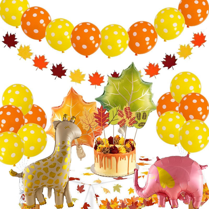 Thanksgiving Party Decorations and  Balloon 25 Piece Set