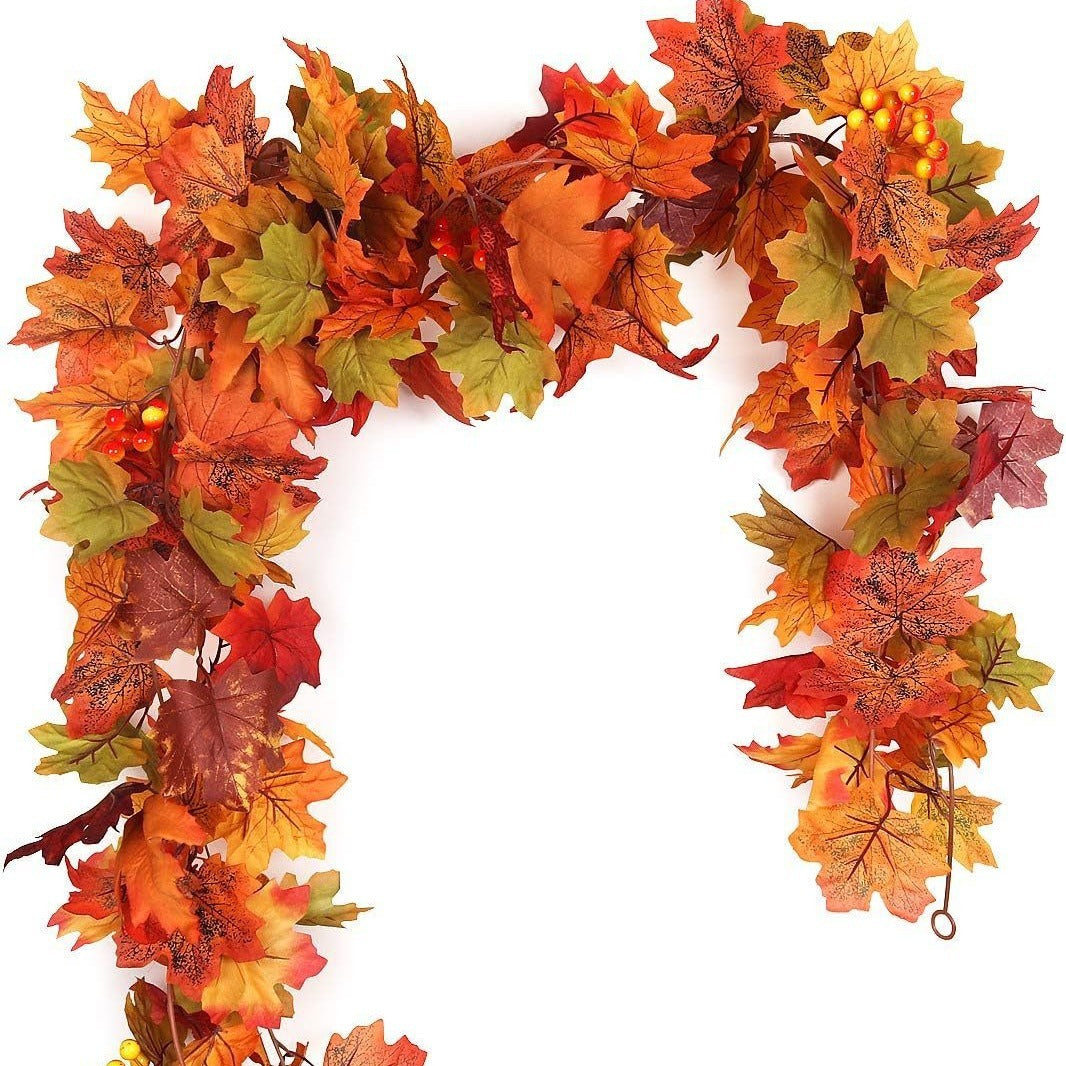 Thanksgiving Rattan Maple Decoration