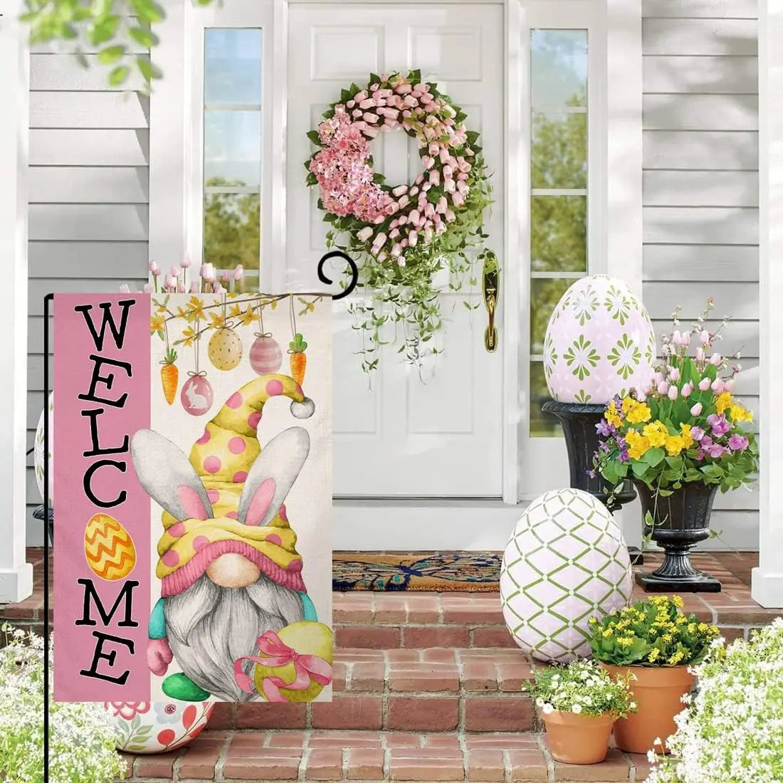 Easter Outdoor Garden Flag Decoration