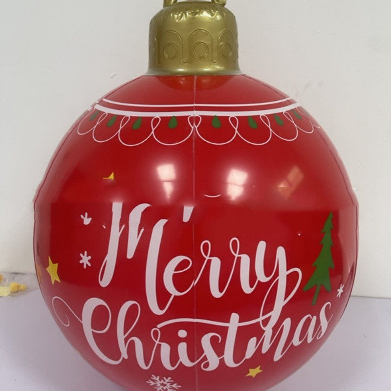 Christmas Themed Inflatable Ornament Ball