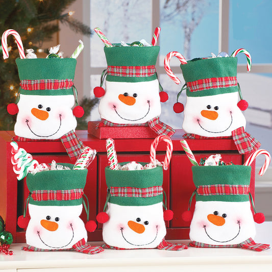 Christmas Snowman Candy Gift Bag