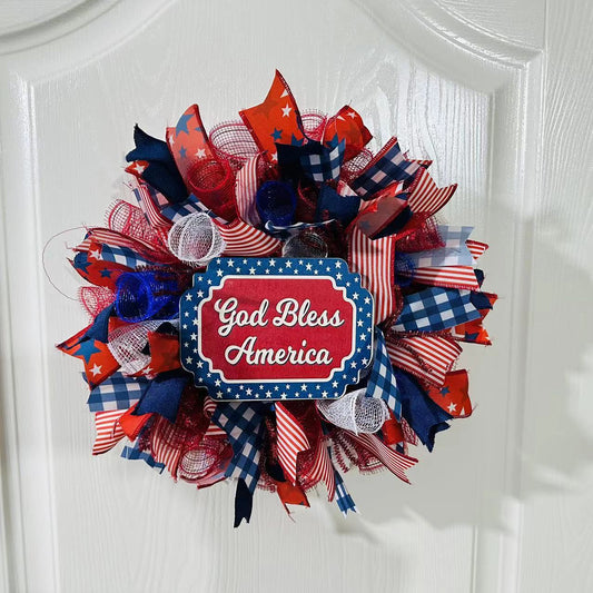 Independence Day Wreath A Modern Minimalist