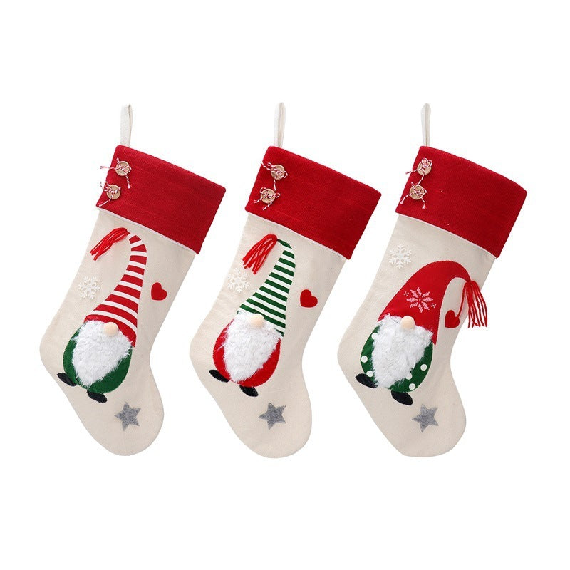 Christmas Gnome Doll Stocking