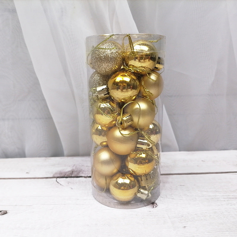 Christmas Decoration Shiny Matte Christmas Balls-24 Pieces