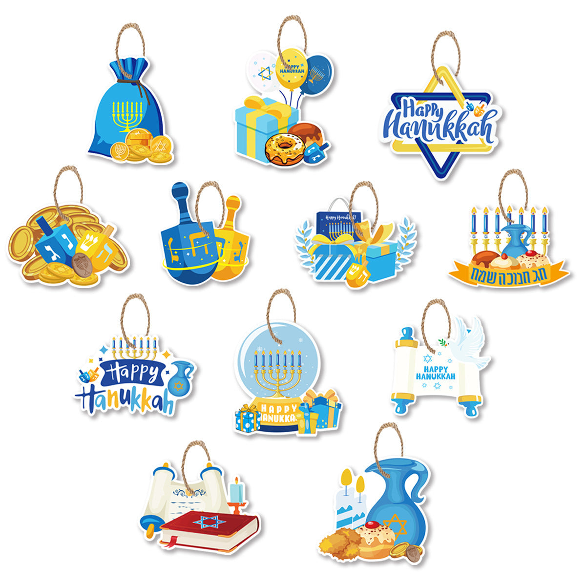 Hanukkah Party Decoration-12 Piece Set