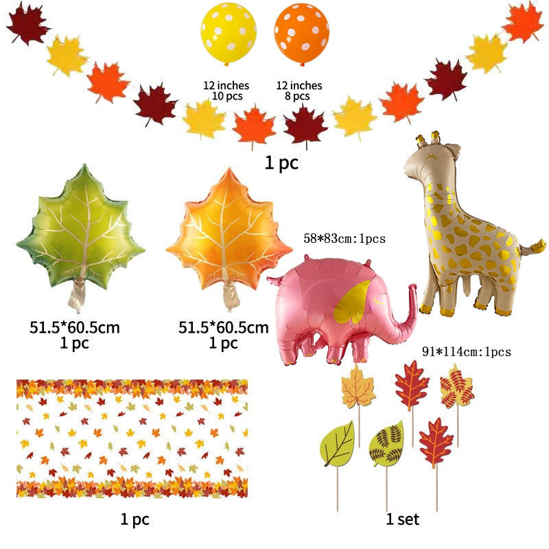 Thanksgiving Party Decorations and  Balloon 25 Piece Set