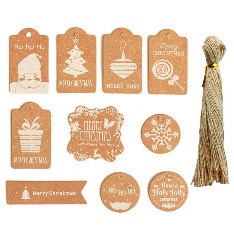 Paper Christmas Tag Card Set