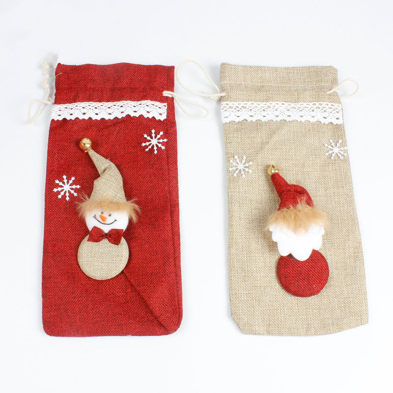 Christmas Wine Bottle Cover Decoration