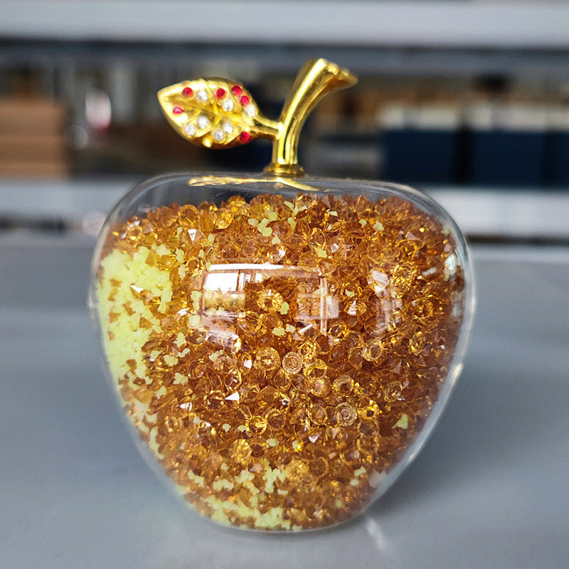 Diamond Crystal Apple Decorations