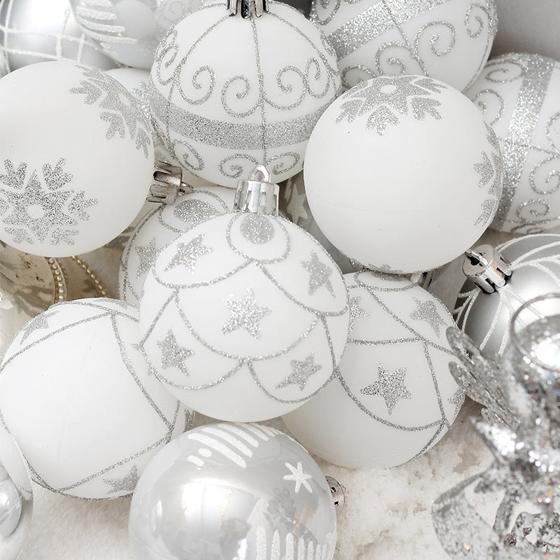 Sliver Colored Christmas Tree Ball Package