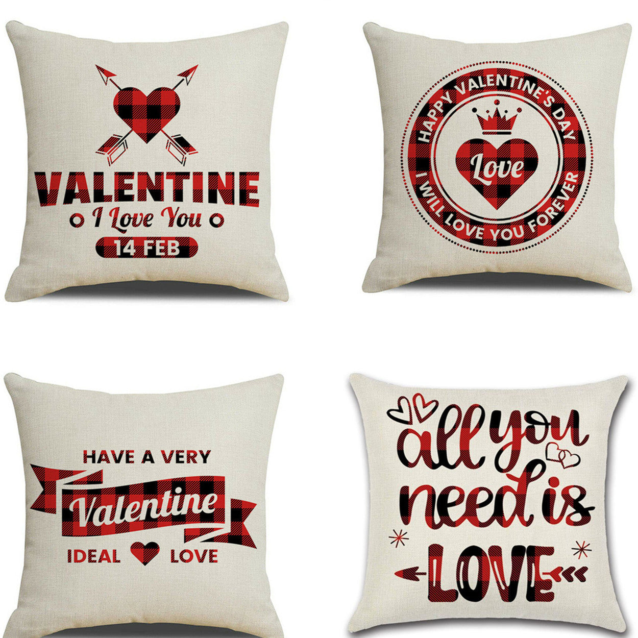 Valentines Day Themed Pillowcase Cover