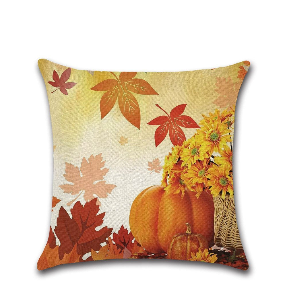 Thanksgiving Theme Pillowcase Cover