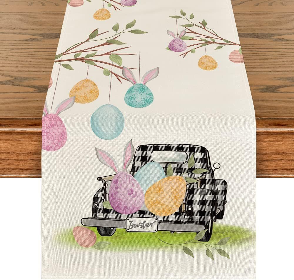 Easter Decoration Linen Tablecloth