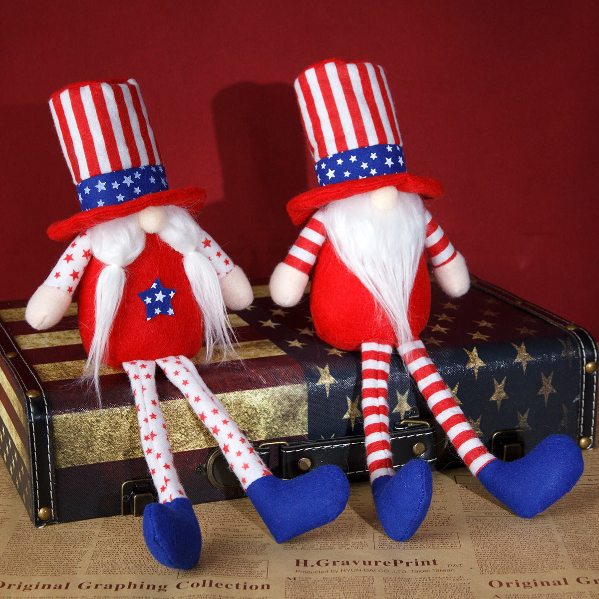 Independence Day Fabric Faceless Doll