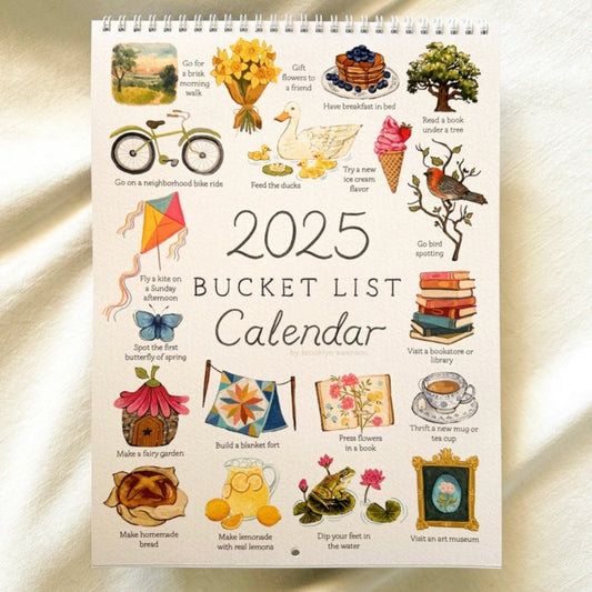 2025 Wish List Wall Calendar