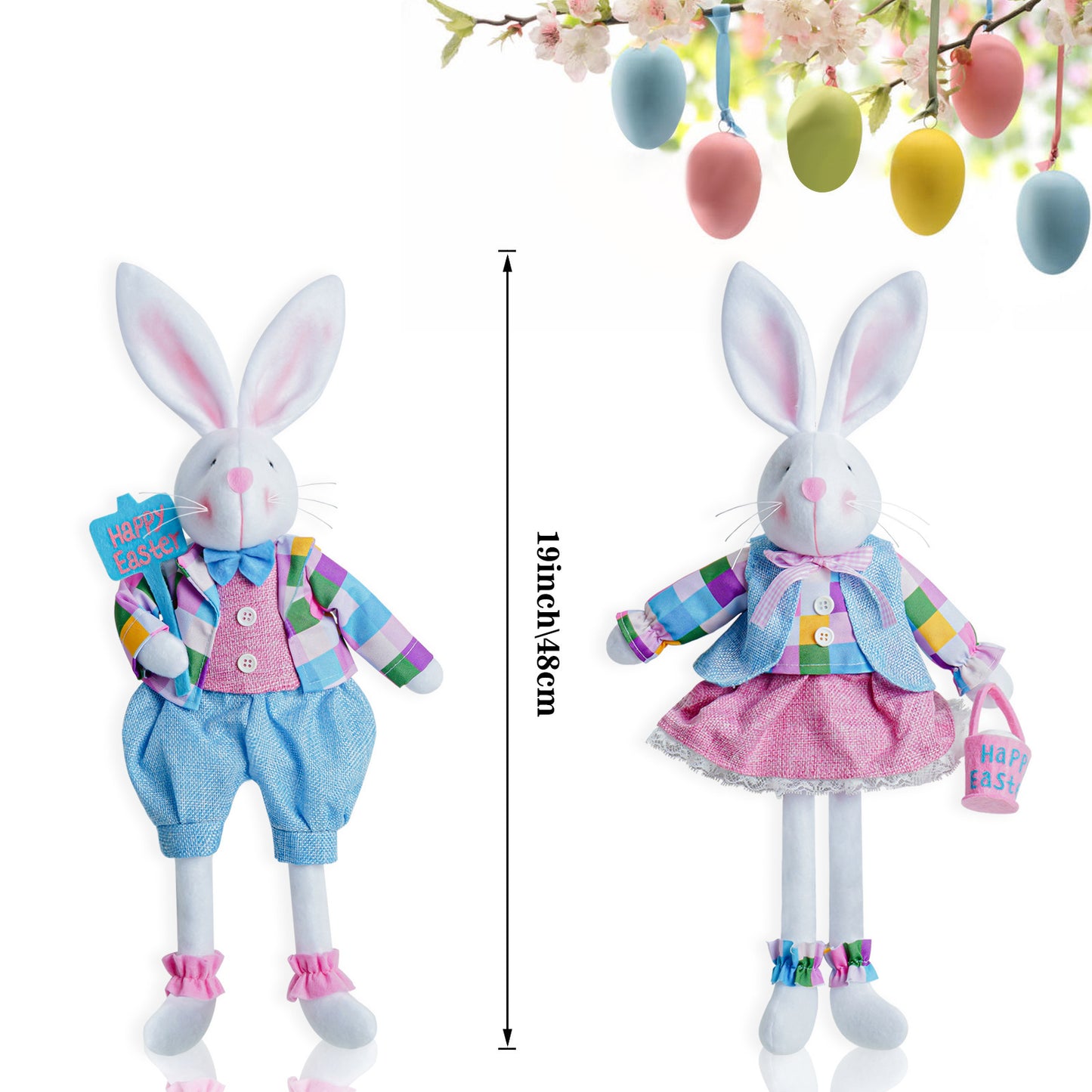 Easter Bunny Doll Party Ornaments