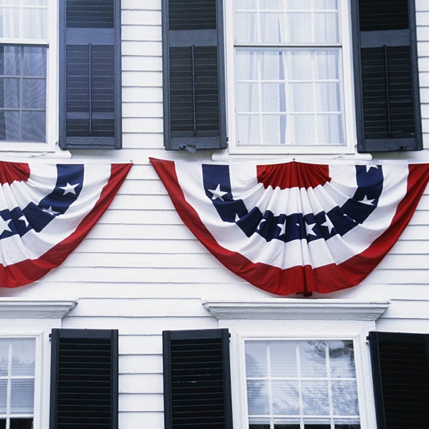 American Independence Day Pleated Semicircle Flag