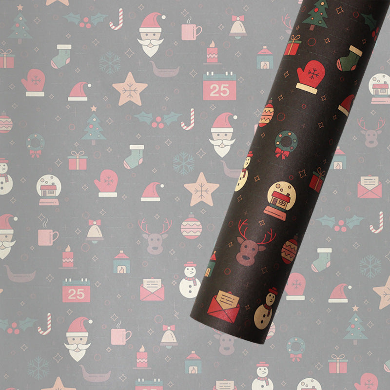 Christmas Gift Wrapping Paper European Style Retro