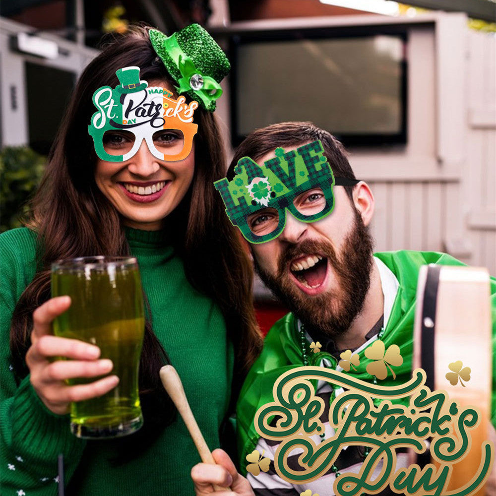 St Patrick's Day Irish Clover Glasses