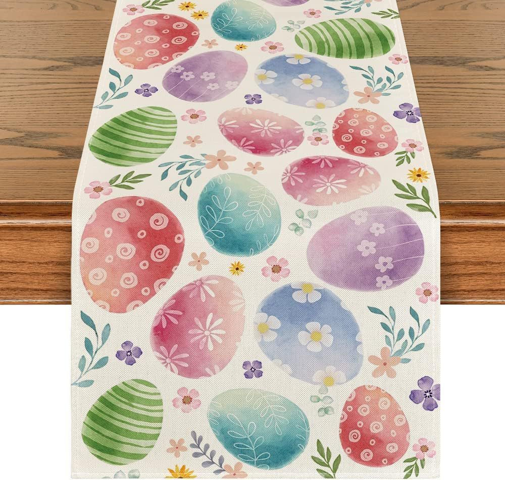 Easter Decoration Linen Tablecloth