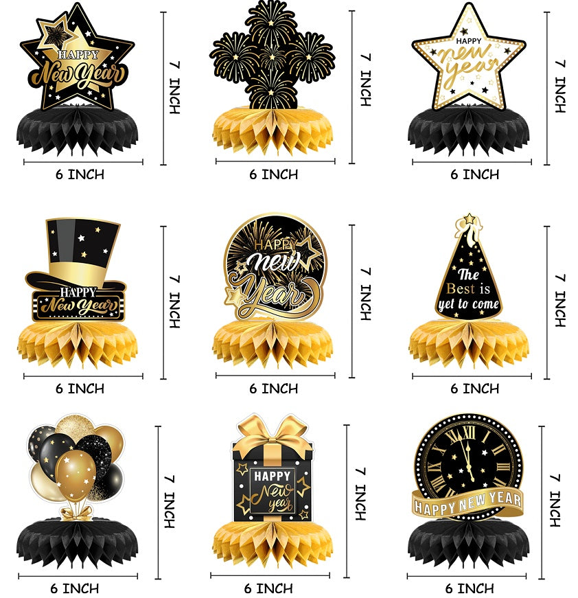 New Year's Party Decoration Honeycomb Ornaments